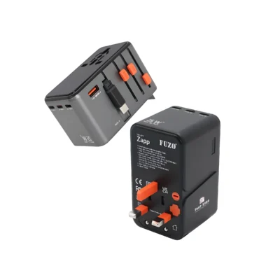 Buy Zapp Travel Adapter with Retractable Cable in bulk for Corporate Gifting | Corporate Gyft