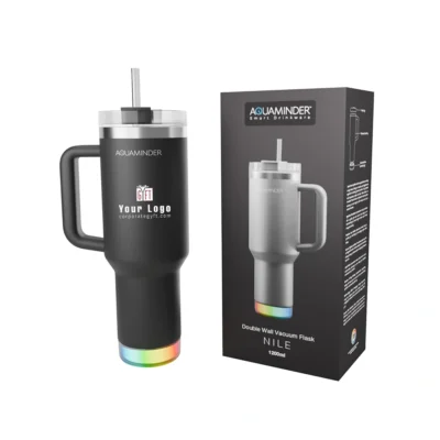 Buy Aquaminder Nile+ Smart Hydration Tumbler - Black in bulk for Corporate Gifting | Corporate Gyft