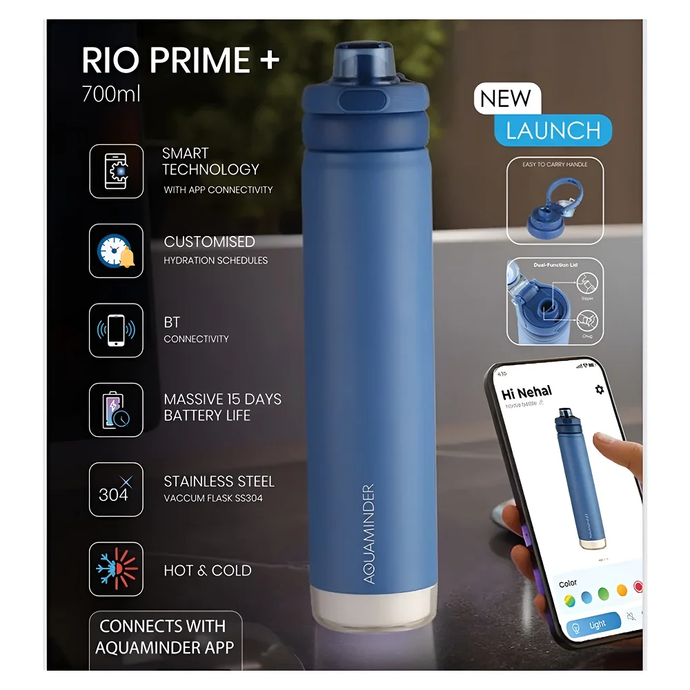 Aquaminder Rio Prime+ Smart Drinkware Buy Aquaminder Rio Prime+ Smart Drinkware in bulk for Corporate Gifting | Corporate Gyft