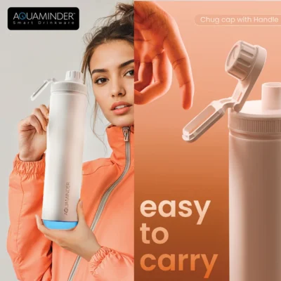 Buy Aquaminder Rio Smart Thermal Bottle - White in bulk for Corporate Gifting | Corporate Gyft