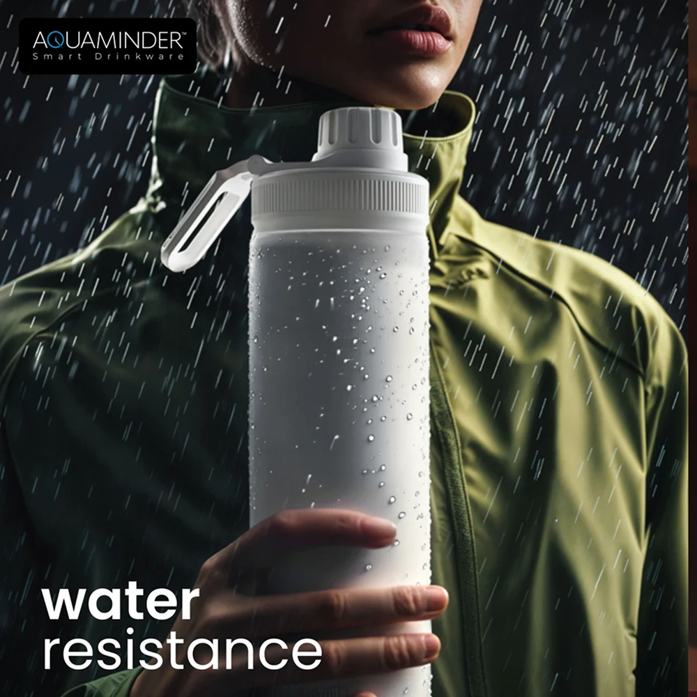 Aquaminder Rio Smart Thermal Bottle - White Buy Aquaminder Rio Smart Thermal Bottle - White in bulk for Corporate Gifting | Corporate Gyft