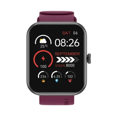 Buy Noise ColorFit Grand 3 Smartwatch - Wine in bulk for Corporate Gifting | Corporate Gyft
