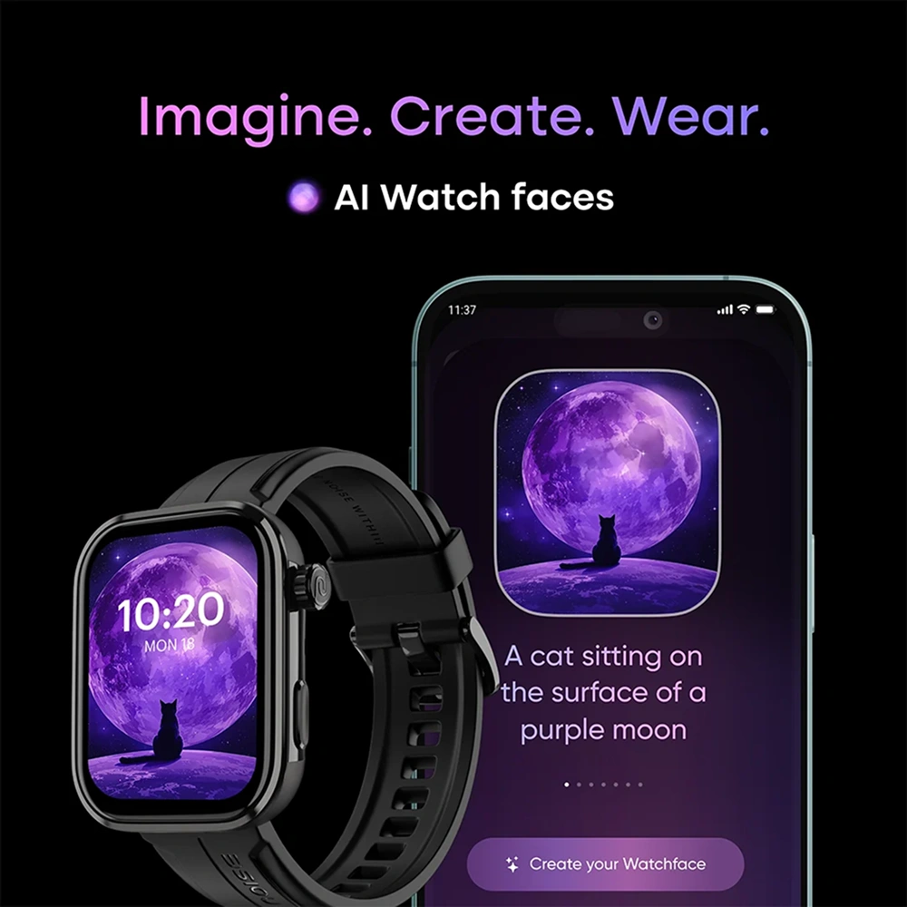 Noise ColorFit Pro 6 Max - Black Buy Noise ColorFit Pro 6 Max - Black in bulk for Corporate Gifting | Corporate Gyft