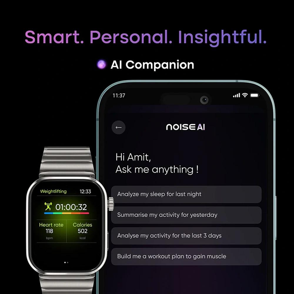 Noise ColorFit Pro 6 Max - Titanium Buy Noise ColorFit Pro 6 Max - Titanium in bulk for Corporate Gifting | Corporate Gyft