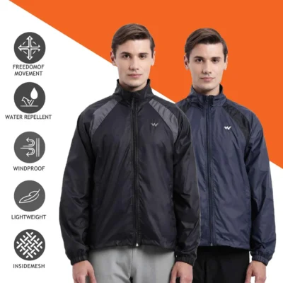 Buy Wildcraft Corp2 Windbreaker Jacket - Black in bulk for Corporate Gifting | Corporate Gyft