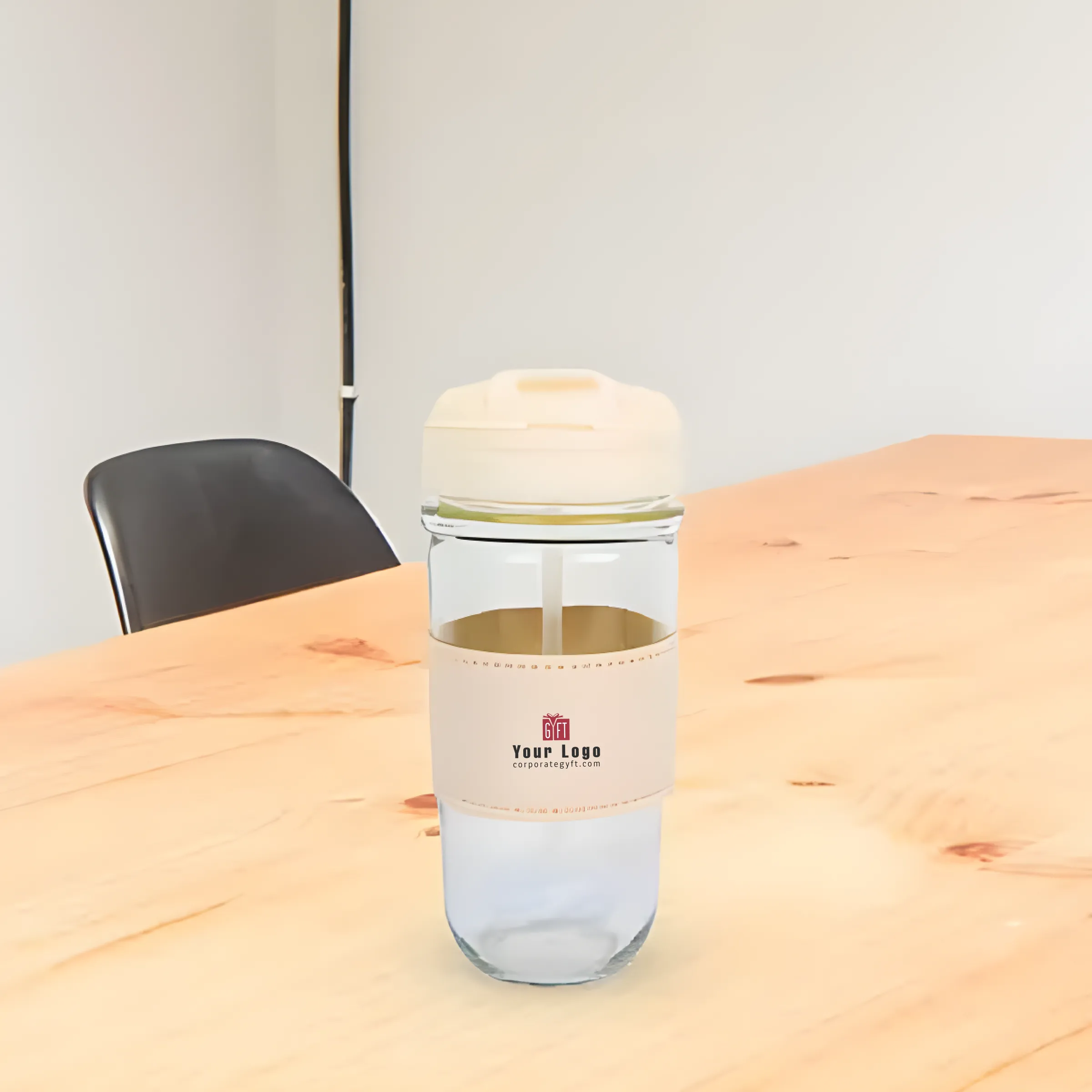 FlipSip Glass Mug with Phone Stand Buy FlipSip Glass Mug with Phone Stand in bulk for Corporate Gifting | Corporate Gyft