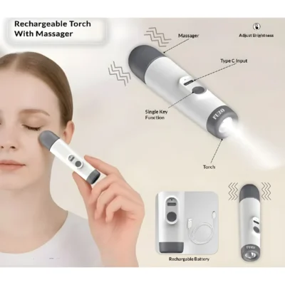 Buy RayLax Rechargeable Torch with Massager in bulk for Corporate Gifting | Corporate Gyft