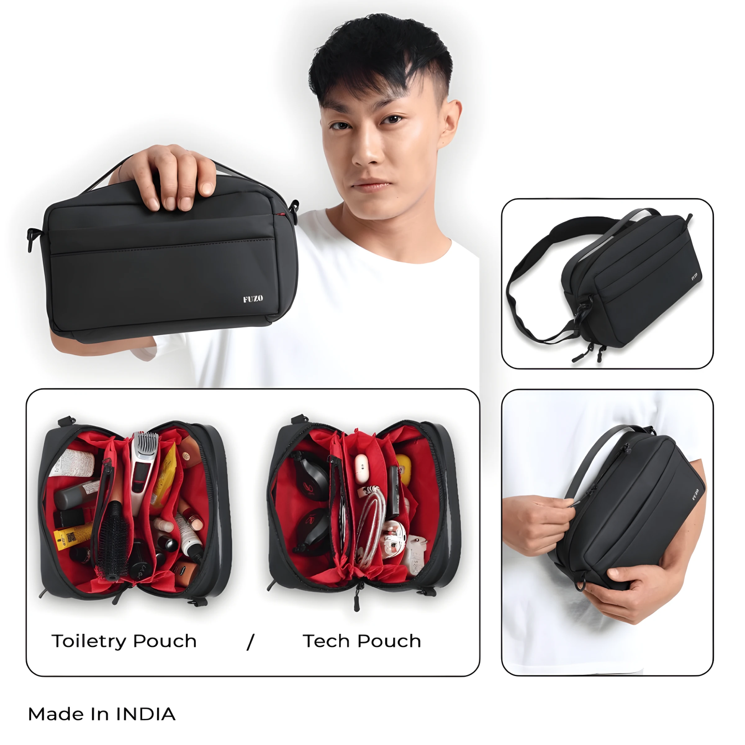 Stash Tech and Toiletry Pouch Buy Stash Tech and Toiletry Pouch in bulk for Corporate Gifting | Corporate Gyft