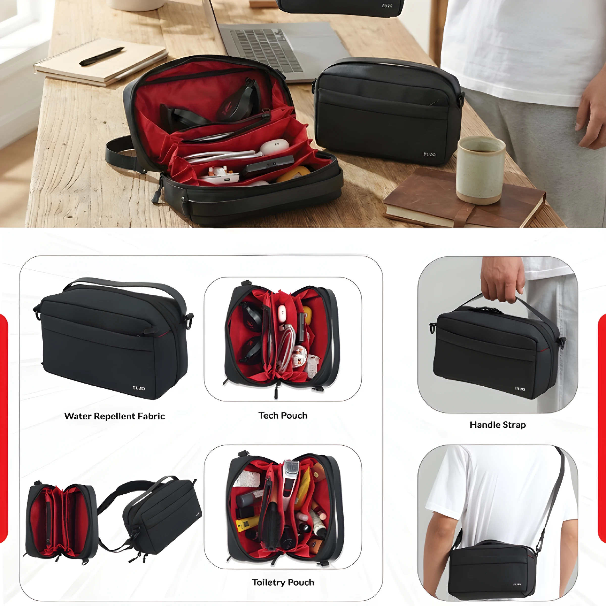 Stash Tech and Toiletry Pouch Buy Stash Tech and Toiletry Pouch in bulk for Corporate Gifting | Corporate Gyft