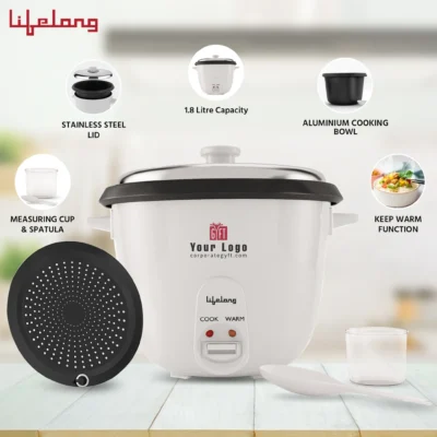 Buy Lifelong Electric Rice Cooker in bulk for Corporate Gifting | Corporate Gyft