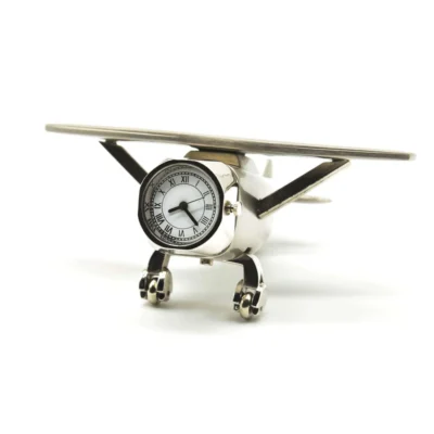 Buy Aeroplane Miniature Desk Clock in bulk for Corporate Gifting | Corporate Gyft