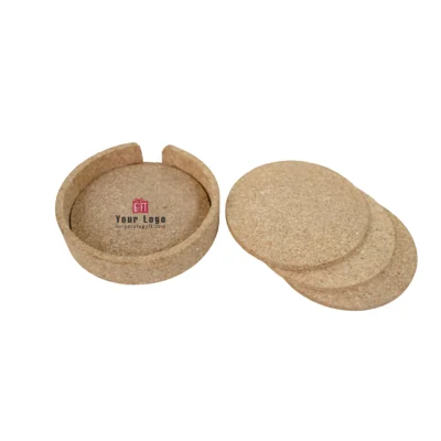 Buy 4-in-1 Cork Tabletop Essentials Gift Set in bulk for Corporate Gifting | Corporate Gyft