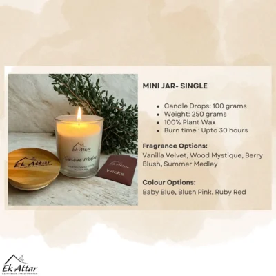 Buy Ek Attar Candle Drop - Mini Jar Single in bulk for Corporate Gifting | Corporate Gyft