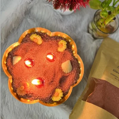 Buy Ek-Attar Floral Urli Soy Wax Candle in bulk for Corporate Gifting | Corporate Gyft