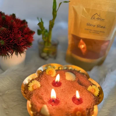 Buy Ek-Attar Floral Urli Soy Wax Candle in bulk for Corporate Gifting | Corporate Gyft
