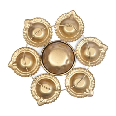 Buy Kanaka Multi Diya Harmony Urli in bulk for Corporate Gifting | Corporate Gyft