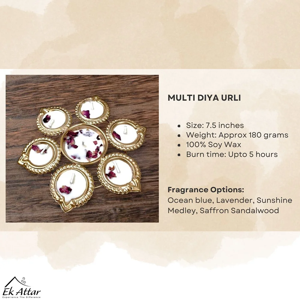 Kanaka Multi Diya Harmony Urli Buy Kanaka Multi Diya Harmony Urli in bulk for Corporate Gifting | Corporate Gyft