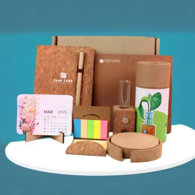 Buy Green Desk Essentials Gift Set in bulk for Corporate Gifting | Corporate Gyft
