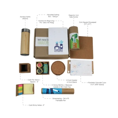 Buy Eco Desk Delight Sustainable Gift Set in bulk for Corporate Gifting | Corporate Gyft