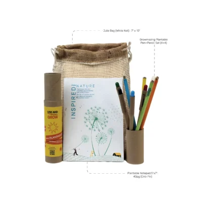 Buy EcoMatic Stationery Gift Set 4+4 in bulk for Corporate Gifting | Corporate Gyft