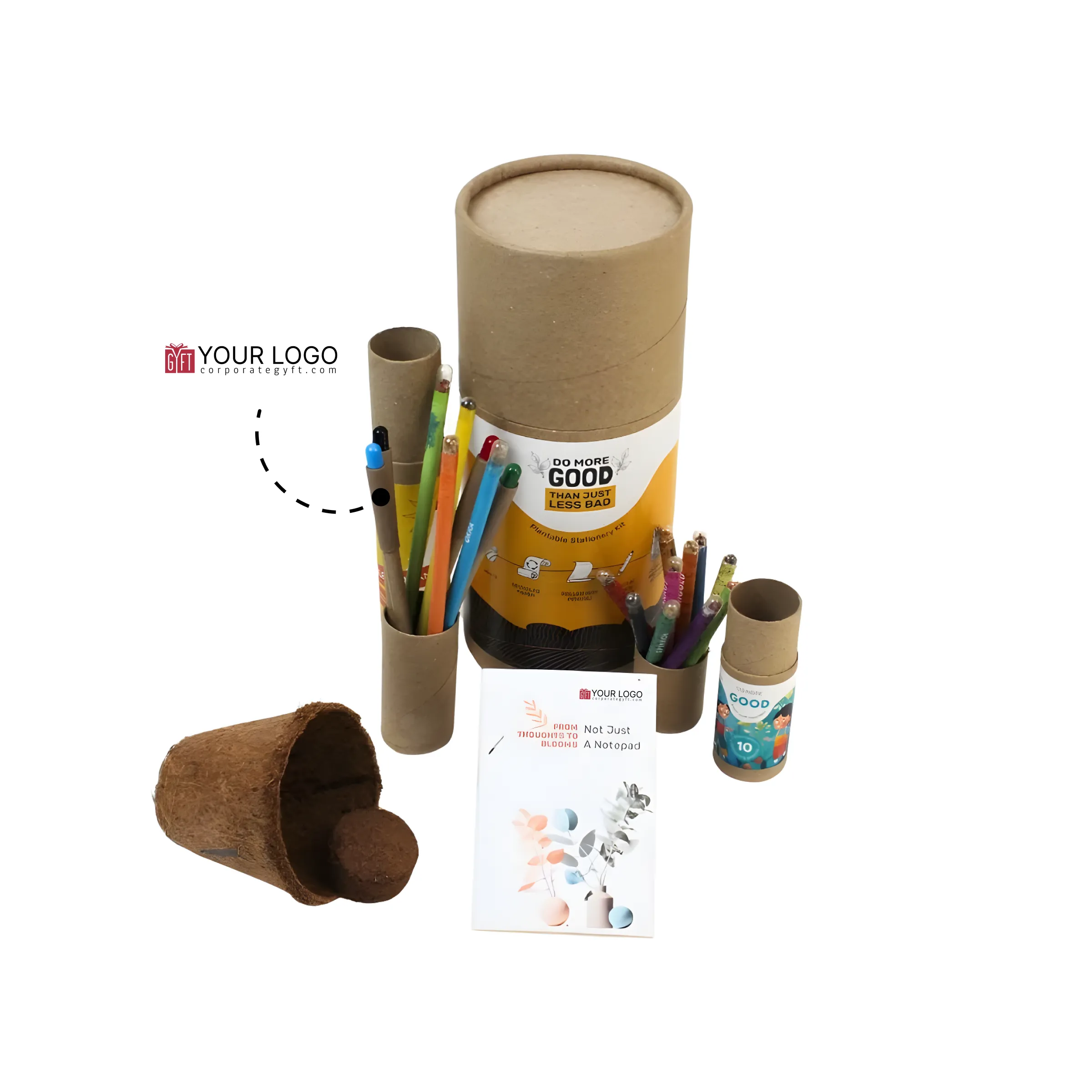 4-in-1 Mega Grow Stationery Kit Buy 4-in-1 Mega Grow Stationery Kit in bulk for Corporate Gifting | Corporate Gyft