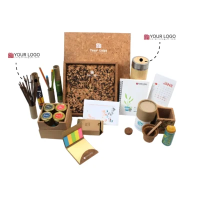 Buy Premium 14-in-1 Eco Office Hamper in bulk for Corporate Gifting | Corporate Gyft