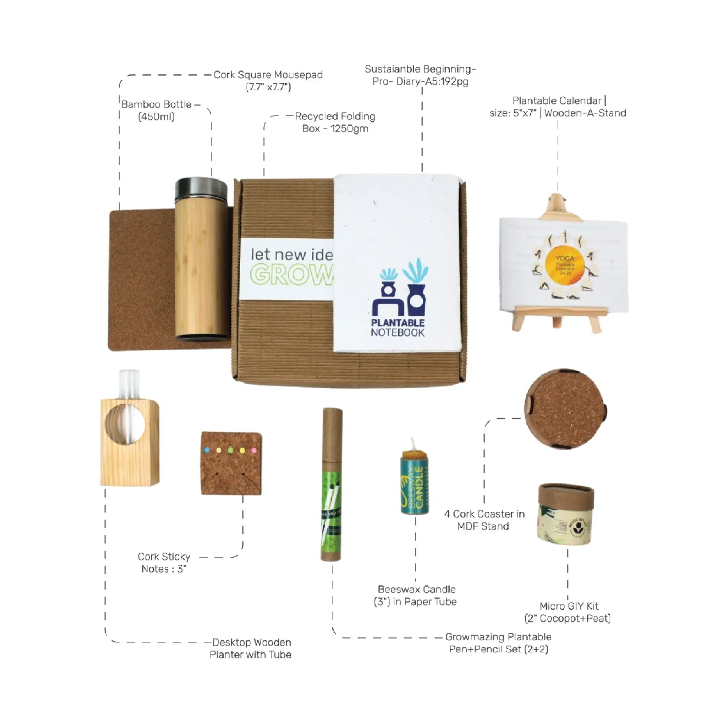 10-in-1 Sustainable Desk Delight Buy 10-in-1 Sustainable Desk Delight in bulk for Corporate Gifting | Corporate Gyft