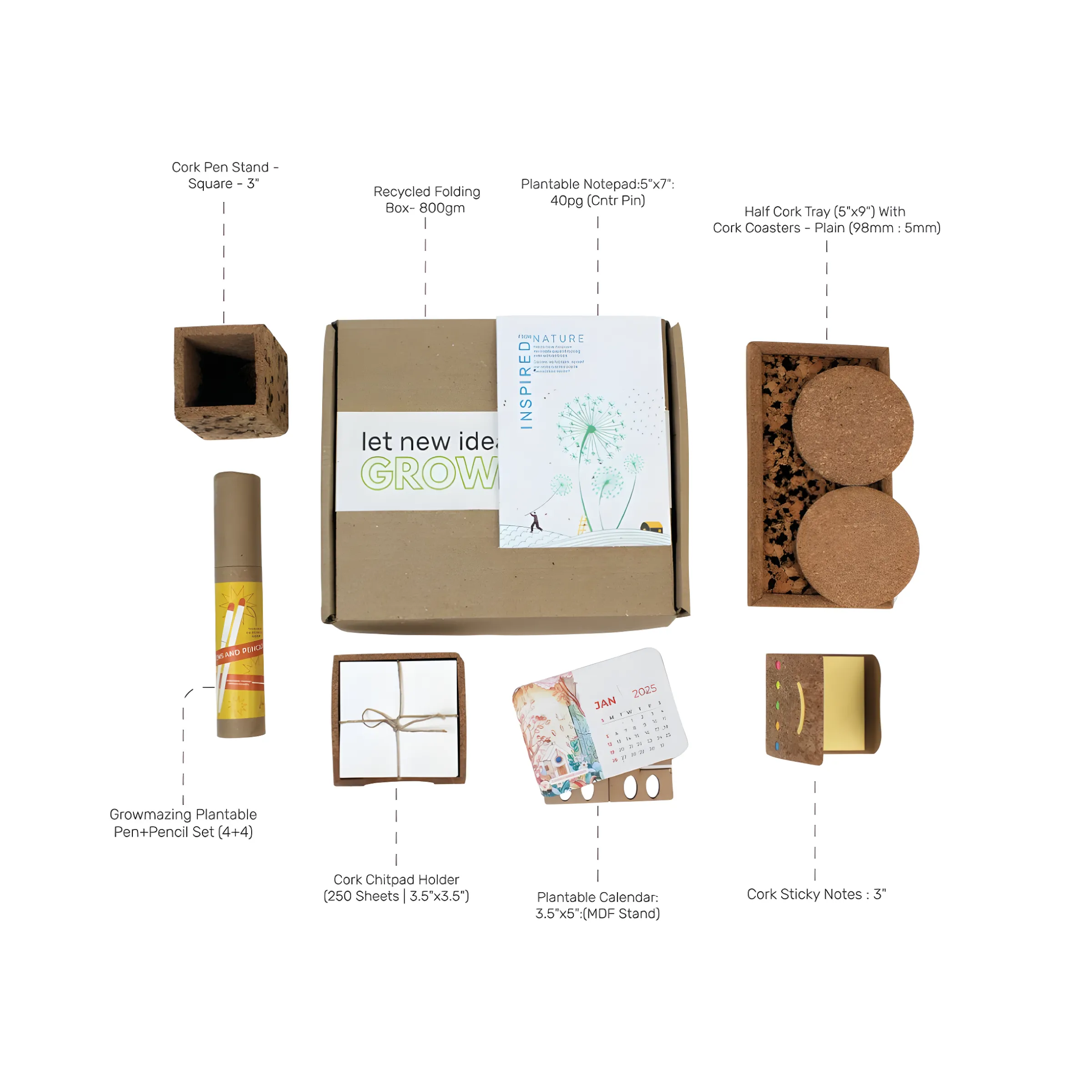 Sustainable Desk Essentials Kit Buy Sustainable Desk Essentials Kit in bulk for Corporate Gifting | Corporate Gyft