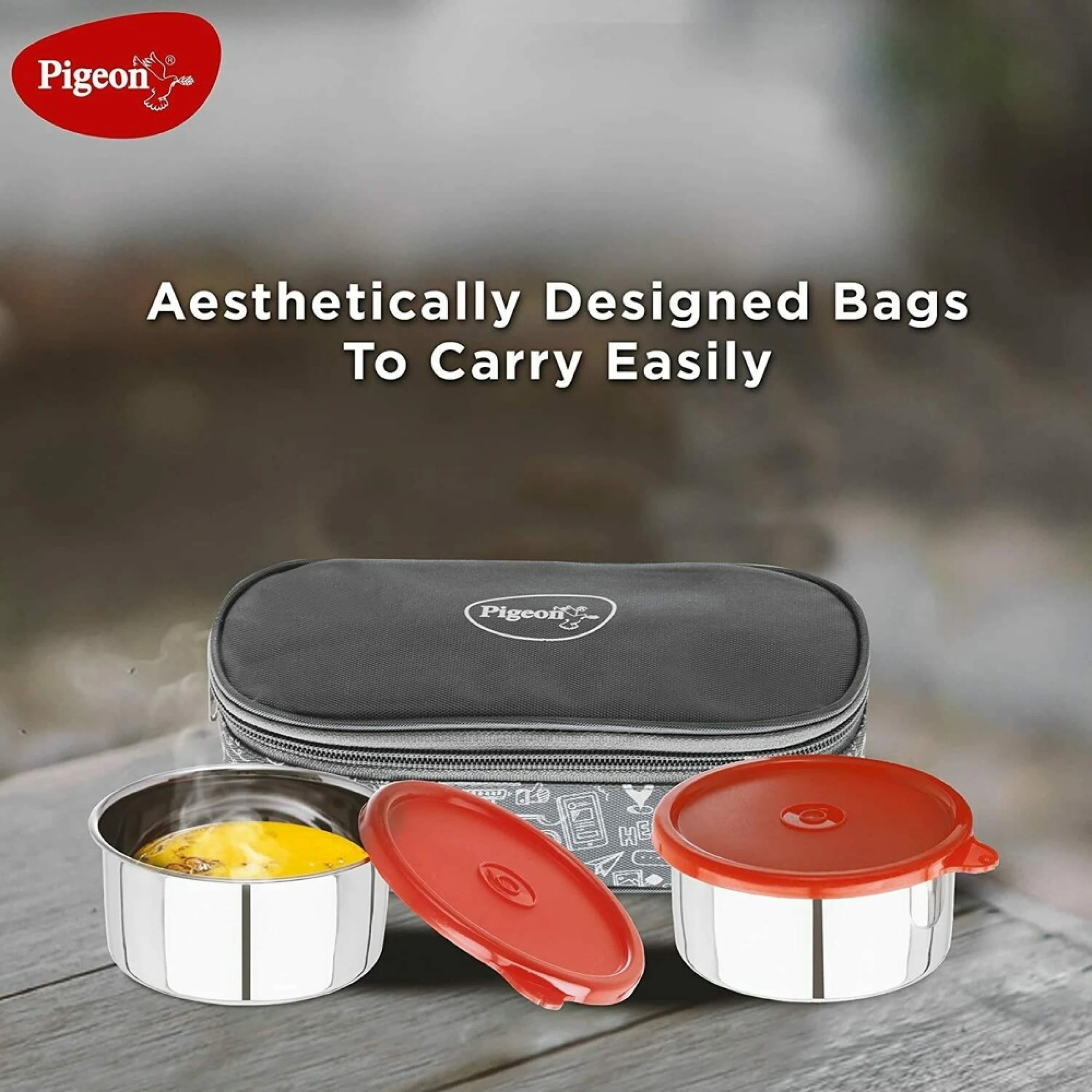 Pigeon Everyday Insulated Tiffin Box - Set of 2 Buy Pigeon Everyday Insulated Tiffin Box - Set of 2 in bulk for Corporate Gifting | Corporate Gyft