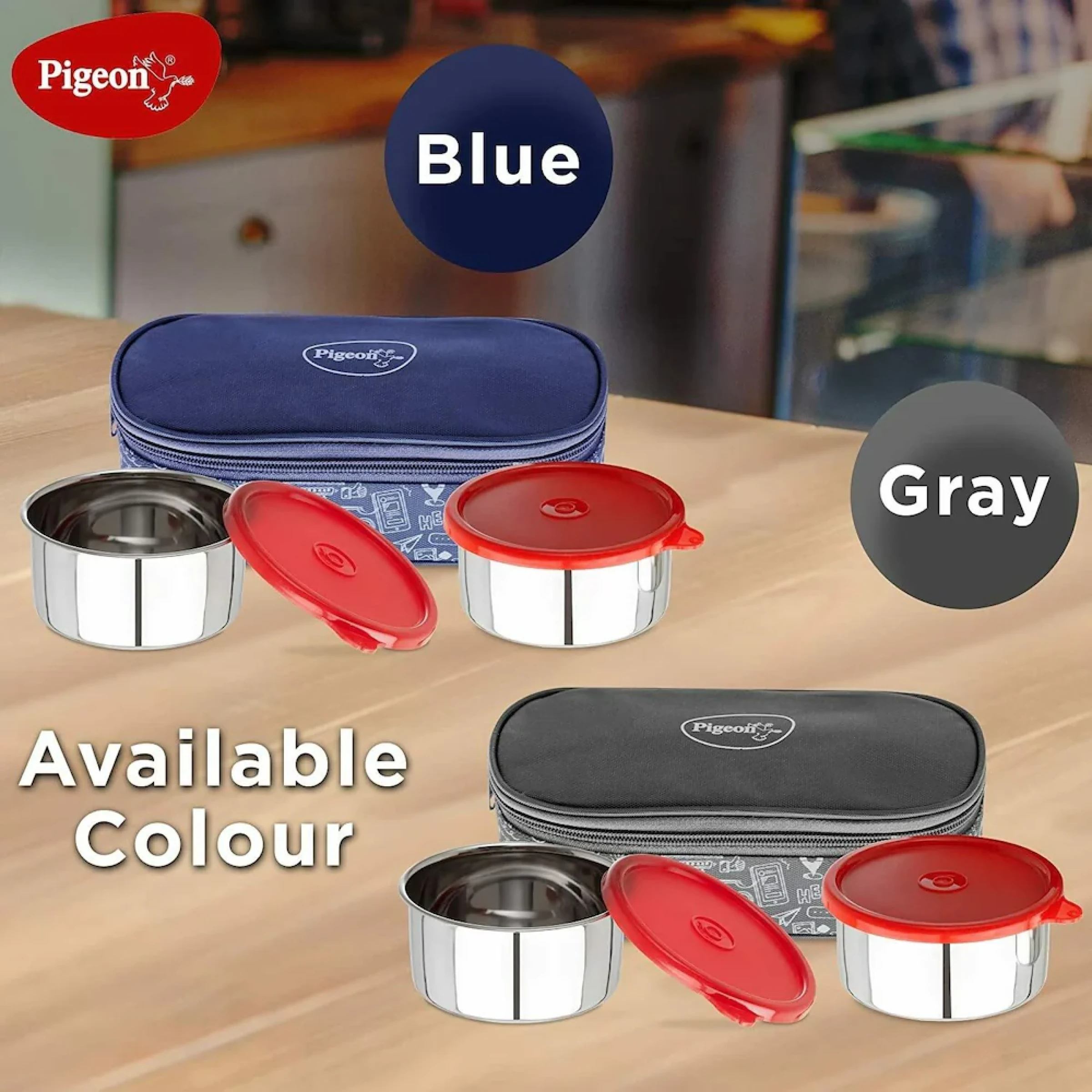 Pigeon Everyday Insulated Tiffin Box - Set of 2 Buy Pigeon Everyday Insulated Tiffin Box - Set of 2 in bulk for Corporate Gifting | Corporate Gyft