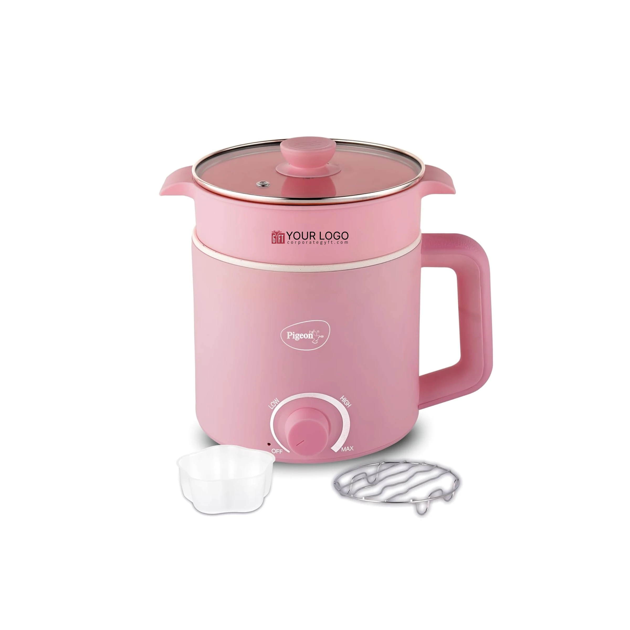 Pigeon Swift Plus Multi-Cook Kettle Pink Buy Pigeon Swift Plus Multi-Cook Kettle Pink in bulk for Corporate Gifting | Corporate Gyft