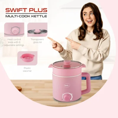 Buy Pigeon Swift Plus Multi-Cook Kettle Pink in bulk for Corporate Gifting | Corporate Gyft
