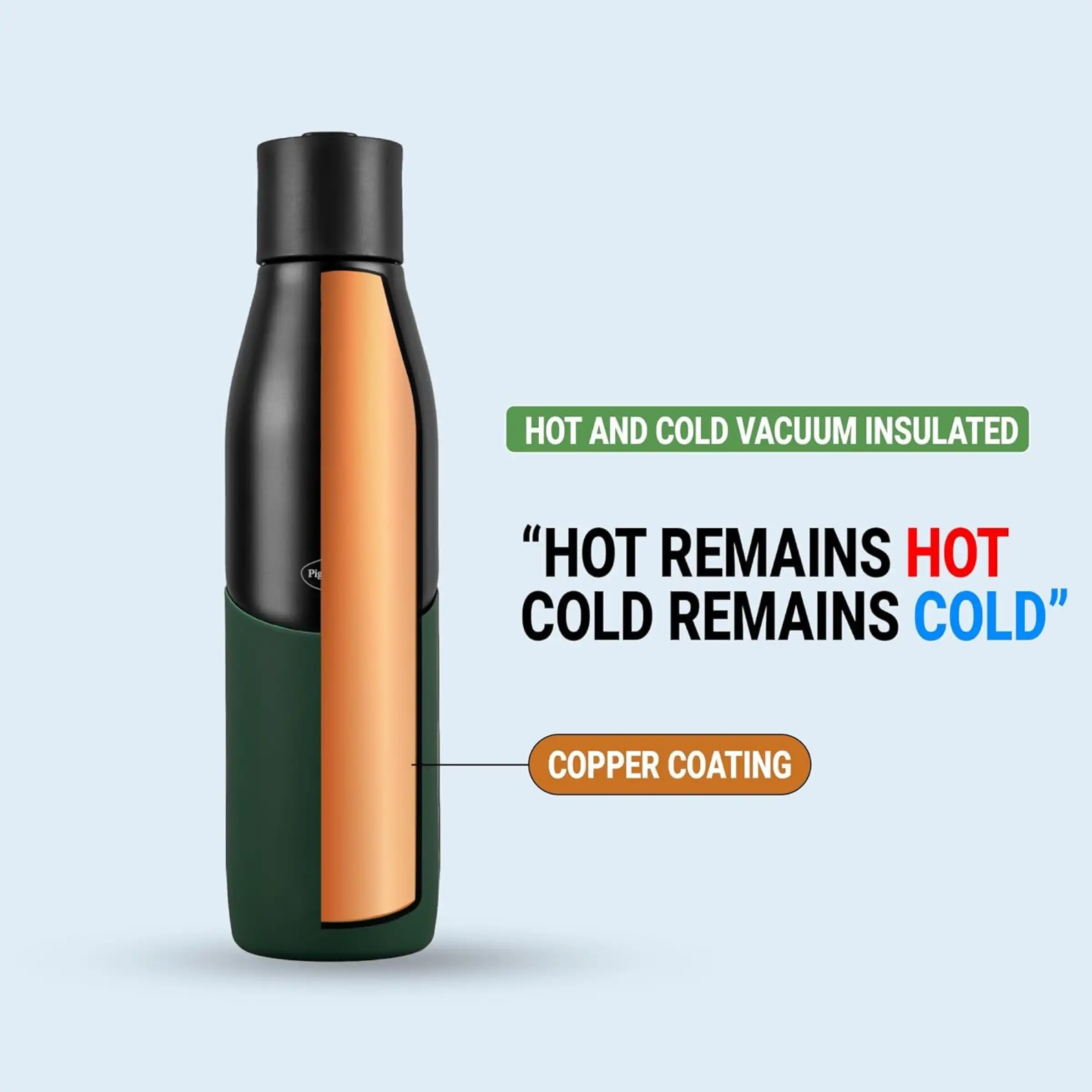 Pigeon Therminox Luxe Sipper Flask - Green Buy Pigeon Therminox Luxe Sipper Flask - Green in bulk for Corporate Gifting | Corporate Gyft