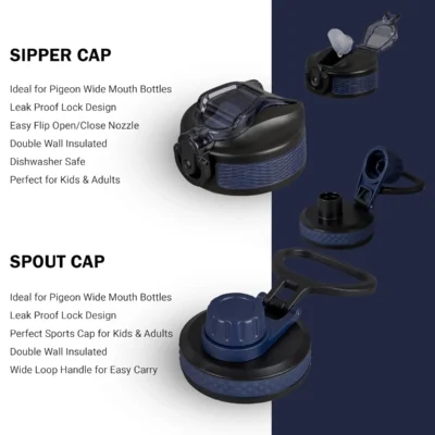 Buy Pigeon Therminox Rush Sports Flask - Dark Blue in bulk for Corporate Gifting | Corporate Gyft