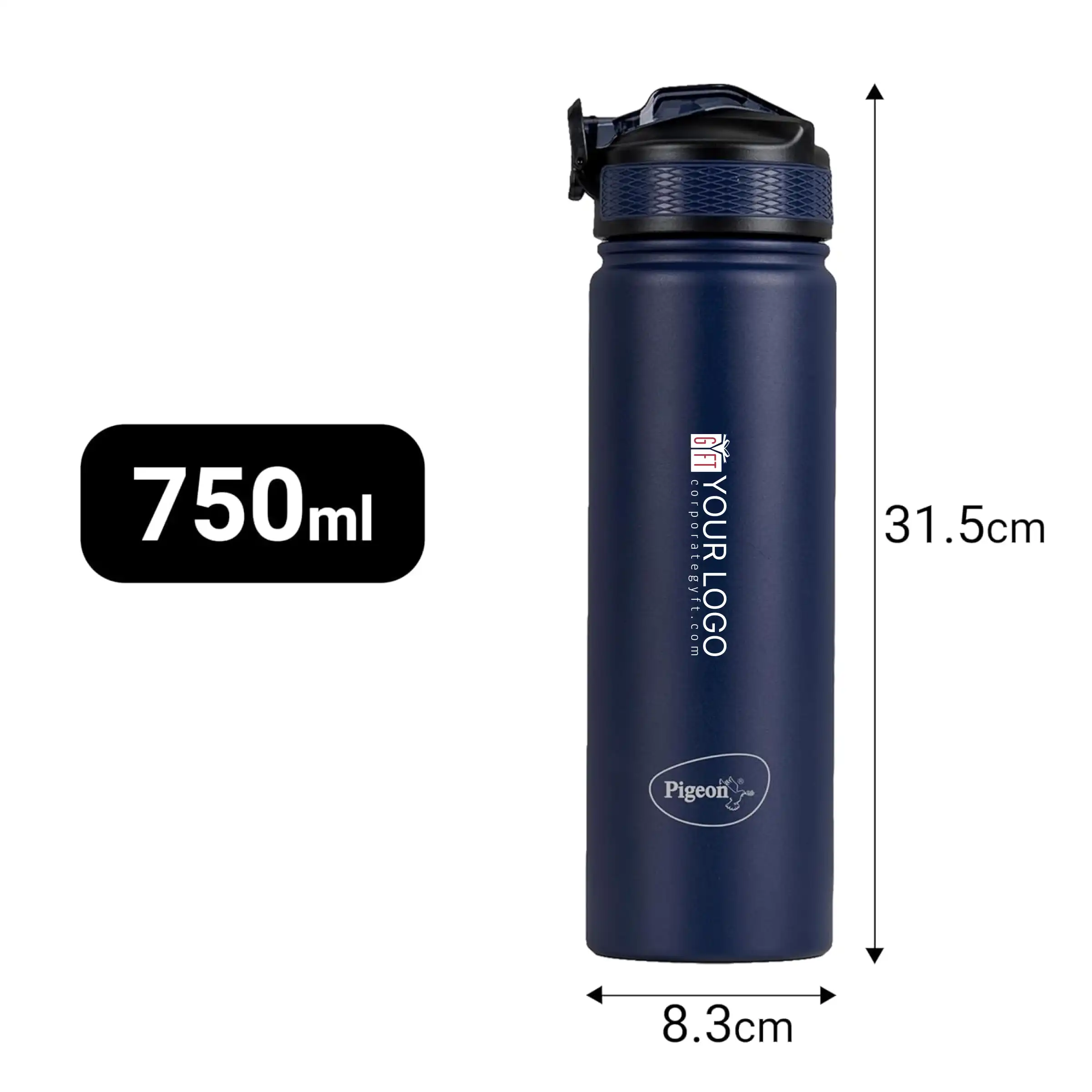 Pigeon Therminox Rush Sports Flask - Dark Blue Buy Pigeon Therminox Rush Sports Flask - Dark Blue in bulk for Corporate Gifting | Corporate Gyft