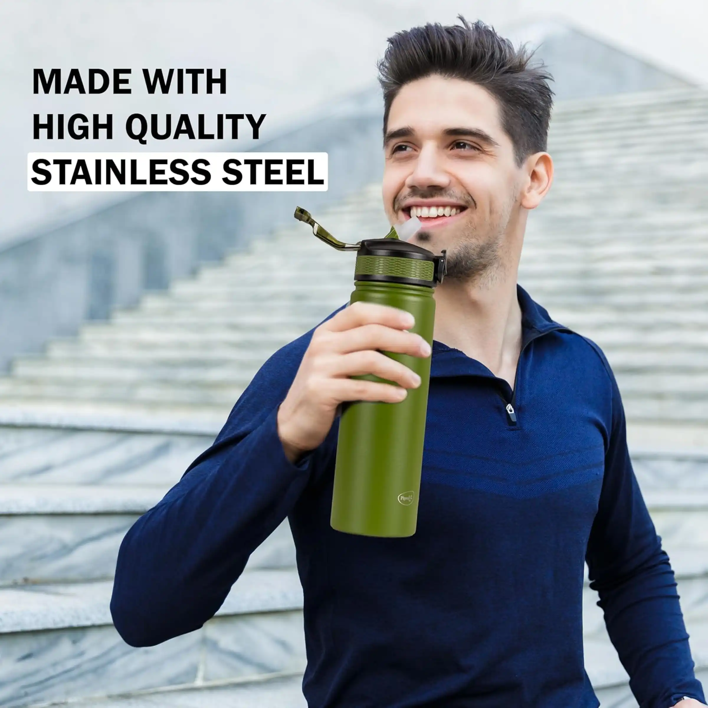 Pigeon Therminox Rush Sports Flask - Green Buy Pigeon Therminox Rush Sports Flask - Green in bulk for Corporate Gifting | Corporate Gyft