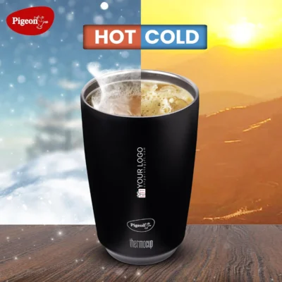 Buy Pigeon Vacuum Thermo Cup - Black in bulk for Corporate Gifting | Corporate Gyft