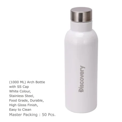 Buy Matte Finish Arch Bottle - White in bulk for Corporate Gifting | Corporate Gyft