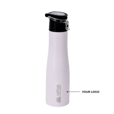 Buy White Steel Sipper Bottle in bulk for Corporate Gifting | Corporate Gyft