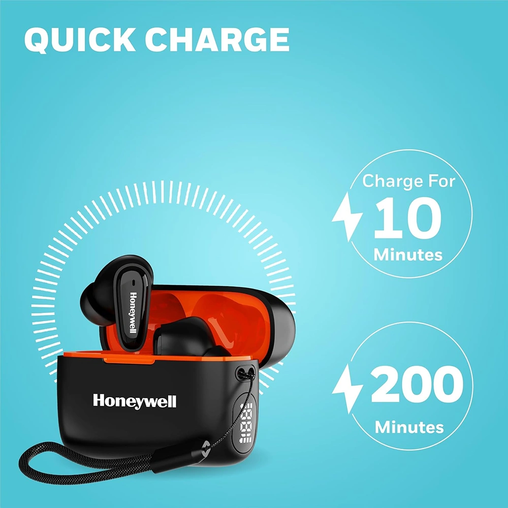 Honeywell Moxie V1100 Wireless Earbuds - Black Buy Honeywell Moxie V1100 Wireless Earbuds - Black in bulk for Corporate Gifting | Corporate Gyft