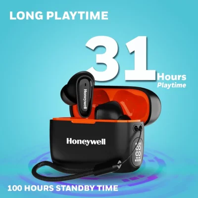 Buy Honeywell Moxie V1100 Wireless Earbuds - Black in bulk for Corporate Gifting | Corporate Gyft