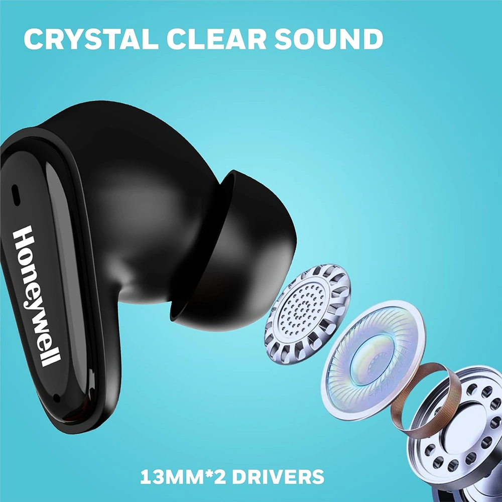 Honeywell Moxie V1100 Wireless Earbuds - Black Buy Honeywell Moxie V1100 Wireless Earbuds - Black in bulk for Corporate Gifting | Corporate Gyft