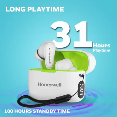 Buy Honeywell Moxie V1100 Wireless Earbuds - White in bulk for Corporate Gifting | Corporate Gyft