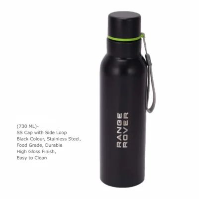 Buy Daily Hydration Steel Bottle - Black in bulk for Corporate Gifting | Corporate Gyft