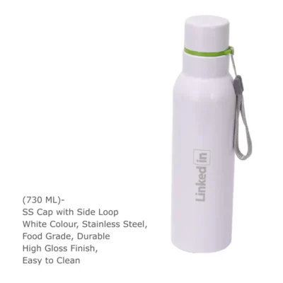 Buy Daily Hydration Steel Bottle - White in bulk for Corporate Gifting | Corporate Gyft