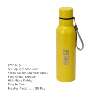 Buy Daily Hydration Steel Bottle - Yellow in bulk for Corporate Gifting | Corporate Gyft