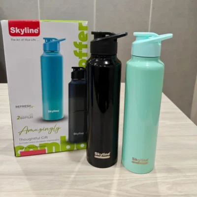 Buy Skyline Refresh Stainless Steel Bottle Set in bulk for Corporate Gifting | Corporate Gyft