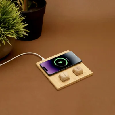 Buy EcoToss Smart Desk Charger with Dice in bulk for Corporate Gifting | Corporate Gyft