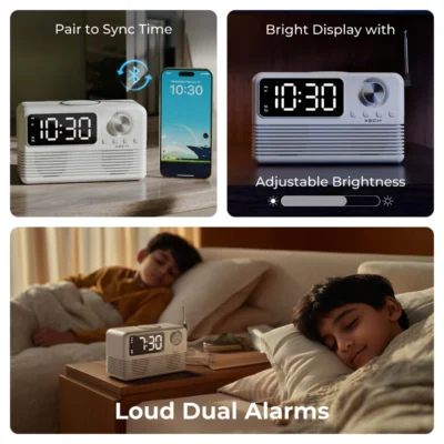 Buy Xech Eon Max Wireless Charging Clock Speaker in bulk for Corporate Gifting | Corporate Gyft