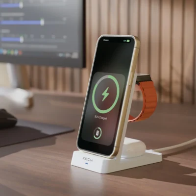 Buy Xech Powerbase Max Wireless Charger - White in bulk for Corporate Gifting | Corporate Gyft